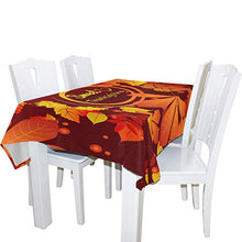Load image into Gallery viewer, ALAZA Red Maple Thanksgiving Celebrate Thanksgiving Tablecloth,Washable Tablecloth,60 x 108 Inch Oblong/Rectangle Tablecloth for Family Dinner,Indoor or Outdoor Parties Etc