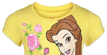 Load image into Gallery viewer, Disney Princess Belle Ariel Cinderella Jasmine Little Girls 4 Pack Graphic T-Shirts 6X