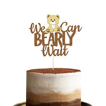 Load image into Gallery viewer, Decpty Teddy Bear Baby Shower Party Decorations We Can Bearly Wait Cake Topper Table Decoration Photo Booth Props Baby Shower Party Supplies Decorations