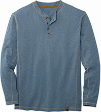 Load image into Gallery viewer, Legendary Whitetails Men's Standard Maverick Slub Henley Shirt, Blue Mirage, XX-Large