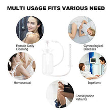 Load image into Gallery viewer, 300ml Vaginal Douche-Anal Douche and Vagina Cleaning Household Coffee Enema kit, 3 Nozzle Heads, Reusable Manual Pressure Douche Bottle Enema, for Men and Women Douche, Colon Cleansing, Nursing