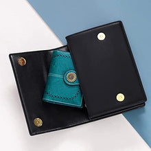 Load image into Gallery viewer, SENDEFN Small Womens Wallet Leather Bifold Card Holder RFID Blocking with Zipper Coin Pocket
