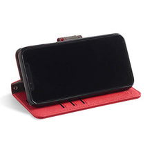 Load image into Gallery viewer, SafeSleeve EMF Protection Anti Radiation iPhone Case: iPhone 12 and iPhone 12 Pro RFID EMF Blocking Wallet Cell Phone Case (Red)