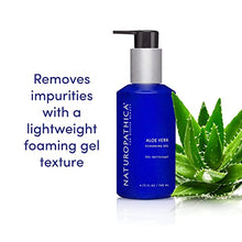 Load image into Gallery viewer, Naturopathica Aloe Cleansing Gel - Gentle Facial Cleanser w/ Aloe Vera, Lavender & Coconut Oil - Vegan, Made in USA, 5 oz. (150 ml)
