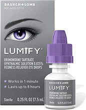 Load image into Gallery viewer, LUMIFY Redness Reliever Eye Drops 0.25 Ounce (7.5mL)
