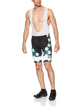 Load image into Gallery viewer, Nalini Bianchi Men's Victory Cycling Bibshorts, Black/Celeste Polka Dot, Large