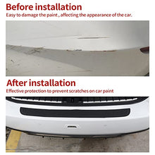 Load image into Gallery viewer, SINGARO Car Rear Bumper Protector, Car/SUV Universal Rubber Anti-Scratch Trunk Exterior Accessories(Black)