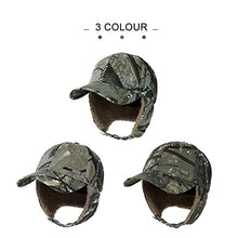 Load image into Gallery viewer, Jeff &Aimy Womens Winter Fitted 62% Wool Tweed Earflap Dad Elmer Fudd Hat Baseball Cap for Men CamoGray M