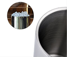 Load image into Gallery viewer, Wine Chiller Bucket, STNTUS Stainless Steel Double Wall White Wine Bottle Cooler Bucket, Insulated Champagne Beer Ice Bucket