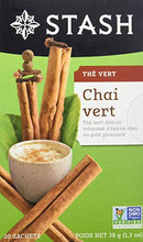 Load image into Gallery viewer, Stash Tea Chai Green Tea - Caffeinated, Non-GMO Project Verified Premium Tea with No Artificial Ingredients, 20 Count (Pack of 6) - 120 Bags Total
