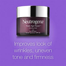 Load image into Gallery viewer, Neutrogena Triple Age Repair Anti-Aging Daily Facial Moisturizer with SPF 25 Sunscreen & Vitamin C, Firming Face & Neck Cream for Dark Spots with Glycerin & Shea Butter, 1.7 oz