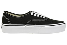 Load image into Gallery viewer, Vans Unisex Authentic Platform 2.0 Black Canvas Trainers 7.5 US