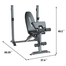 Load image into Gallery viewer, Murtisol Olympic Weight Bench, 5-Level Adjustable for Weight-Lifting&Full-Body Workout, 265lbs Weight Capacity, for Home use Indoor, Black