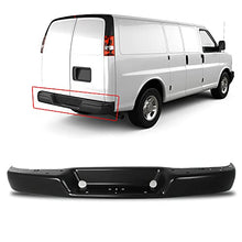 Load image into Gallery viewer, Make Auto Parts Manufacturing Step Bumper Face Bar Black Steel Rear For Chevrolet Express & For GMC Savana 1500 2500 3500 2003-2020 - GM1102553
