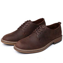 Load image into Gallery viewer, Mens Dress Shoes, Lace Up Plain Toe Leather Oxford