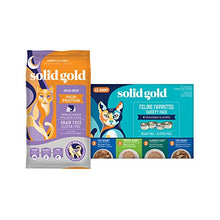 Load image into Gallery viewer, Solid Gold Indigo Moon - Dry Cat Food with Digestive Probiotics for Cats - with Vitamins & High Protein with Real Pollock - 6lb - Wet Cat Food Pate & Shreds in Gravy Recipes - 12 Pack