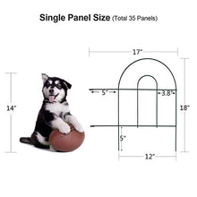 Load image into Gallery viewer, Amagabeli Decorative Garden Fence 18 in x 50 ft Rustproof Green Iron Landscape Wire Folding Fencing Ornamental Panel Border Edge Section Edging Patio Flower Bed Animal Barrier for Dog Outdoor Fences