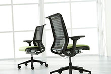 Load image into Gallery viewer, Steelcase Think Chair, Licorice 3D Knit with Grey Fabric Seat (Renewed)