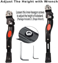 Load image into Gallery viewer, Cyfie Bike Kickstand for 16 18 20 Inch Kids Bicycle Adjustable Center Mount Bicycle Kickstands Bike Stand for 16-20inch Mountain Bike/Road Bicycle/Adult Bike/Sports Bike