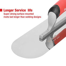 Load image into Gallery viewer, Goldblatt 2 Pieces Pool Trowel Stainless Steel with Soft Grip Handle, Includes 16'' x 4-1/2'' & 14'' x 4'' Finishing Trowels Set, Lightweight Alloy Mounting, Round End