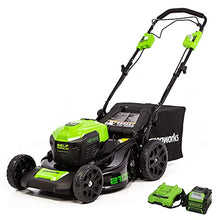 Load image into Gallery viewer, Greenworks 40V Brushless Self-Propelled Lawn Mower, 21-Inch Electric Lawn Mower, 5.0Ah Battery and Charger Included