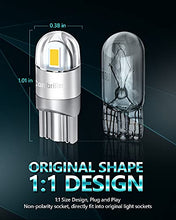 Load image into Gallery viewer, Combriller 194 LED Bulb 6000K White, Error Free 194 168 LED Bulb T10 2825 w5w Led Interior Car Lights for Car License Plate Light Dash Lights Interior Dome Map Door Marker Courtesy Light, Pack of 2