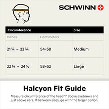 Load image into Gallery viewer, Schwinn Halcyon ERT Youth/Adult Bike Helmet, Fits Head Circumferences 54-58 cm, Medium, Red