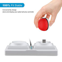 Load image into Gallery viewer, Jevogh Charging Stand for Switch Poke Ball Plus, GR76 Switch Pokeball Charger Dock Station and Poke Ball Plus Storage Stand for Nintendo - White (Third-Party Made)