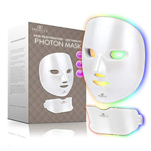 Load image into Gallery viewer, Project E Beauty Photon Skin Rejuvenation Face & Neck Mask | Wireless LED Photon Red Blue Green Therapy 7 Color Light Treatment Anti Aging Spot Removal Wrinkles Whitening Facial Skin Care Mask