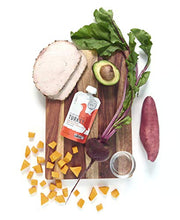 Load image into Gallery viewer, Serenity Kids 6+ Months Baby Food Pouches Puree Made With Ethically Sourced Meats & Organic Veggies | 3.5 Ounce BPA-Free Pouch | Pasture Raised Turkey, Sweet Potato, Pumpkin, Beet | 12 Count
