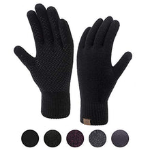 Load image into Gallery viewer, Winter Touchscreen Gloves for Men & Women 3 Fingers Dual-layer Touch Screen Warm Lined Anti-Slip Knit Texting Glove 2 Size