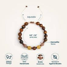 Load image into Gallery viewer, Handmade Bracelets - Citrine, Tigers Eye, Sun Stone Bead Bracelet Men and Women Jewelry - Gemstone and Healing Crystal Bracelet for Bliss