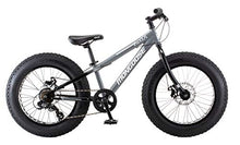 Load image into Gallery viewer, Mongoose Argus ST Kids Fat Tire Mounatin Bike, 20-Inch Wheels, Mechanical Disc Brakes, 7-Speed, Grey