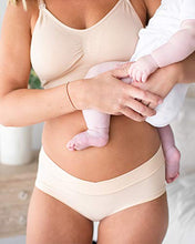 Load image into Gallery viewer, Kindred Bravely Bamboo Maternity Hipster Panties | 2 Pack Maternity Underwear Under the Bump (Large/X-Large, Neutrals)