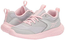 Load image into Gallery viewer, Reebok Girls Rush Runner 4.0 Running Shoe, LGSOGR/SILVMT/PORPNK, 7 Little Kid
