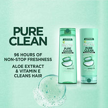Load image into Gallery viewer, Garnier Fructis Pure Clean Shampoo, Paraben-Free Silicone-Free with Aloe Extract and Vitamin E, 12.5 Fl Oz Bottle