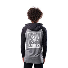 Load image into Gallery viewer, Ultra Game NFL Las Vegas Raiders Mens Fleece Hoodie Pullover Sweatshirt Henley, Team Color, Medium