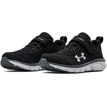 Load image into Gallery viewer, Under Armour Unisex Little Kid Pre School Assert 8 Alternate Closure , Black (001)/Mod Gray , 2