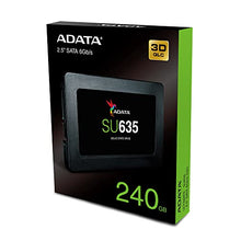 Load image into Gallery viewer, ADATA SU635 240GB 3D-NAND SATA 2.5 Inch Internal SSD (ASU635SS-240GQ-R)