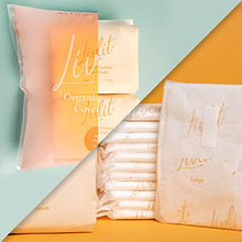 Load image into Gallery viewer, Livlit Large Size Ultra Thin Sanitary Pads, 100% Organic Cotton from Texas, Powerful Leak Protection, Unscented, Chlorine Free and Absorbency of Feminine Periods, Pads for Women (24 Count)