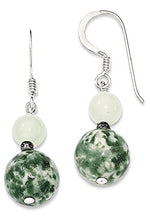 Load image into Gallery viewer, 925 Sterling Silver Green Moss Agate/Quartz Drop Dangle Chandelier Earrings Fine Jewelry For Women Gifts For Her