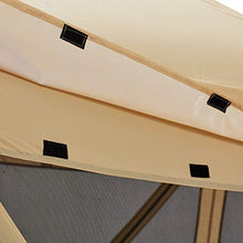 Load image into Gallery viewer, MASTERCANOPY Escape Shelter Screen House Outdoor Camping Tent for 6 Sided Canopy Shelter with Mosquito Net(120''x120''Beige)