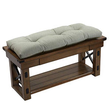 Load image into Gallery viewer, Klear Vu The Gripper Non-Slip Tufted Omega Universal Bench Cushion, 1 Count (Pack of 1), Spa