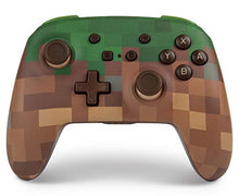 Load image into Gallery viewer, PowerA Enhanced Wireless Controller for Nintendo Switch - Minecraft Grass Block