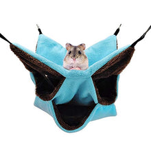 Load image into Gallery viewer, Sunhoo Small Pet Cage Hammock,Rat Hammock for Cage Small Animals 3 Tier Hanging Bed Guinea Pigs Pet Nap Sack Ferret Hamster Chinchilla Parrot Sugar Glider Ferret Squirrel Hideout, Accessories Bedding