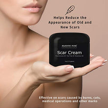 Load image into Gallery viewer, Majestic Pure Scar Cream for Face & Body - w/Pure Tea Tree Frankincense & Rosemary Oils, Soothes and Reduces the Appearances of Old and New Scars, Acne Scars, Stretch Mark, and Surgery Scars, 4 oz