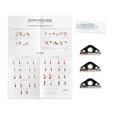 Load image into Gallery viewer, OPTP Resistance Band Wall Anchors by Bob and Brad: Space Saving Wall Mount Clips for Home Gym Workouts | for Strength Training, Fitness, and Physical Therapy Exercise (4036)