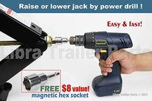 Load image into Gallery viewer, Set 4 Libra 24" 5000lbs RV Trailer Stabilizer Leveling Scissor Jacks w/ Dual Power Drill sockets & mounting Hardware Set