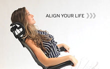Load image into Gallery viewer, The Original Headrest for The Herman Miller Aeron Chair H3 Lead | Colors and Mesh Match Classic Aeron Chair 2016 and Earlier Models | Headrest ONLY - Chair Not Included