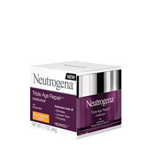 Load image into Gallery viewer, Neutrogena Triple Age Repair Anti-Aging Daily Facial Moisturizer with SPF 25 Sunscreen & Vitamin C, Firming Face & Neck Cream for Dark Spots with Glycerin & Shea Butter, 1.7 oz